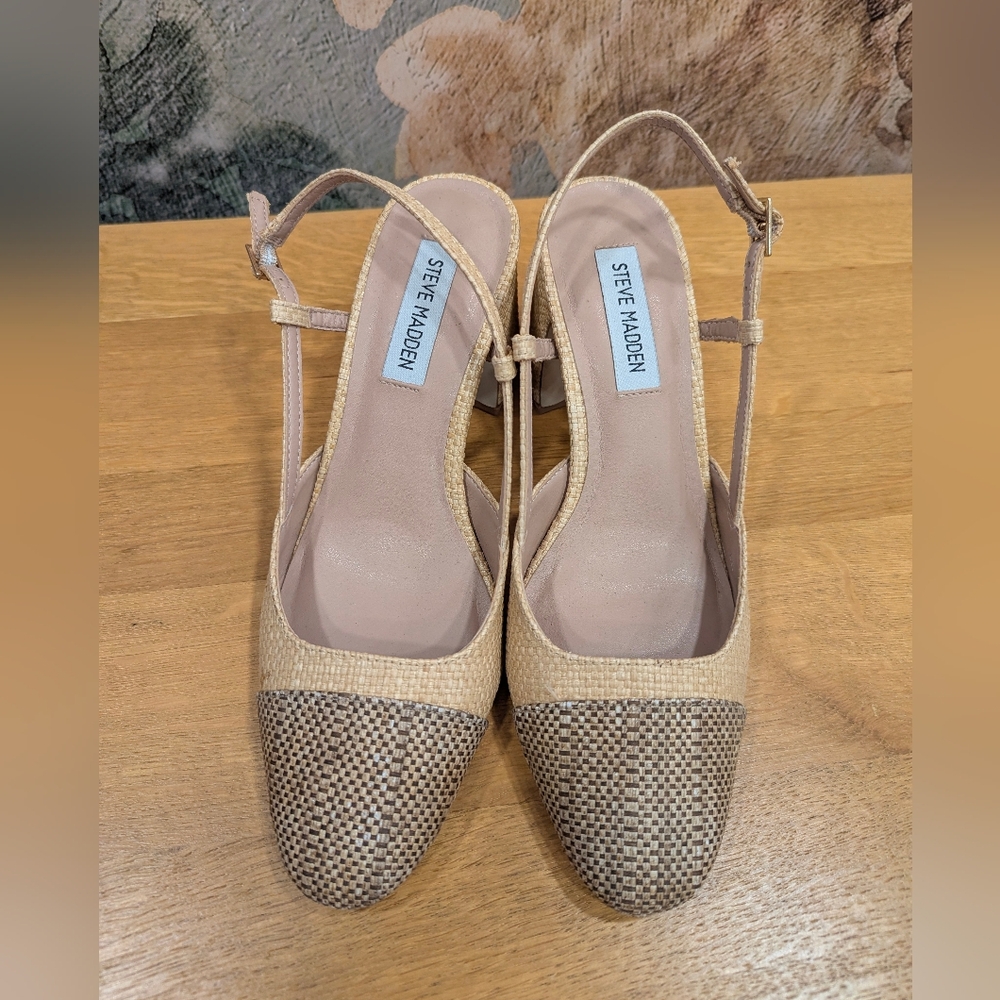 Steve Madden Becka Raffia Slingback